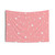 Space Pattern Tapestry - Pastel Pink and White Galaxy Design