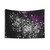 Galaxy Tapestry with Magenta Moonbeams Wall Art