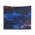 Whale Shark Tapestry with Milky Way Galaxy Design