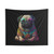 Funny Pug Hippie Tapestry