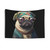Hippie Pug Tapestry