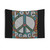 60s 70s Tie Dye Hippie Tapestry with Peace Sign Love