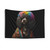 Vibrant Hippie Poodle Tapestry