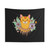 Boho hippie cat tapestry wall hanging