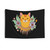 Boho hippie cat tapestry wall hanging