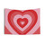 Retro Heart Tapestry with Red Layered Heart Design