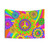 Psychedelic Flower Power Pattern Tapestry