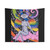 Trippy space angel tapestry with rainbow and psychedelic design