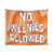 Vibrant No Weenies Allowed Spongebob Tapestry