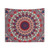 Flower of Life Mandala Tapestry in Sangria Colors