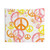1960s Retro Peace Sign Tapestry Wall Hanging