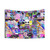 Trippy Hippie Collage Tapestry Wall Hanging