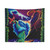 Psychedelic Trippy Hippie Surreal Blacklight Spiritual Art Tapestry