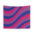 Vibrant Bisexual Pride Tapestry with Liquid Swirl Abstract Art Design