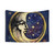 Celestial Man in the Moon Watercolor Batik Tapestry