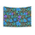 Meadow Flowers Retro Blue Summer Tapestry