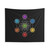 Sacred Geometry Tapestry with 7 Chakras Design