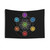 Sacred Geometry Tapestry with 7 Chakras Design