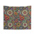 Retro Boho Flower Fusion Tapestry