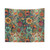 Retro Hippie Floral Tapestry Wall Hanging