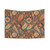 Retro Boho Paisley Leaves Tapestry