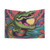 Colorful Crocodile Psychedelic Tapestry