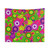 Psychedelic Bubbles Tapestry with Colorful Patterns