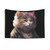 Hippie Cat Tapestry Wall Hanging
