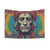 Shaman psychedelic tapestry with vibrant colors and surreal, visionary imagery