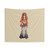 Cute Hippie Girl Wall Tapestry