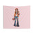 Cute Hippie Girl Tapestry Wall Hanging