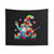 Hippie Gnomes Tie Dye Daisy Tapestry