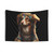 Groovy dog hippie tapestry