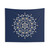 Mandala Art Tapestry in Deep Blue