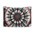 Dark Web Spider Mandala Tapestry in Red and Black