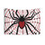 Spider Web Mandala Tapestry in Red and Black