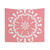 Floral Mandala Tapestry in Soft Pink
