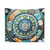 Relaxing Mandala Tapestry with Nature Motifs