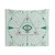 Mint Evil Eye Mandala Tapestry