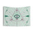 Mint Evil Eye Mandala Tapestry