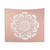 Flower Mandala Rose Gold Tapestry