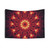 Fiery Starburst Mandala Tapestry