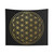 Flower of Life Gold Mandala Tapestry