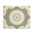 Boho Mandala Tapestry in Gray, Yellow and White