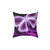 Sparkling Purple Butterfly Pillow