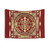 Golden Sri Yantra Tapestry - Sacred Geometry Wall Hanging