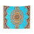 Blue Floral Persian Rug Tapestry
