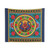 Vibrant Peacock Mandala Tapestry Wall Hanging