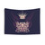 Vintage Crown and Wings Tapestry Wall Art