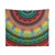 Colorful Mandala Tapestry with Flower of Life Design